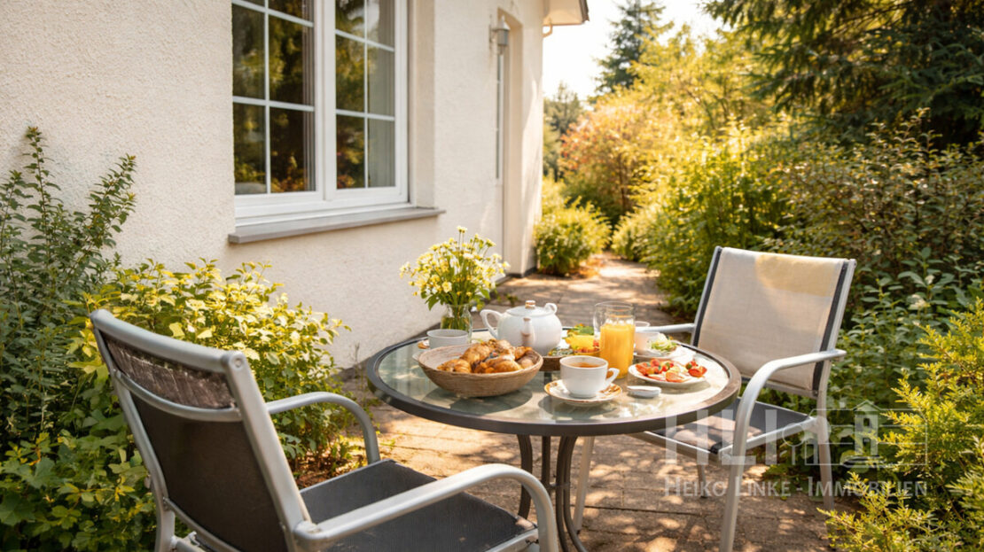 Frühstück mit Morgensonne